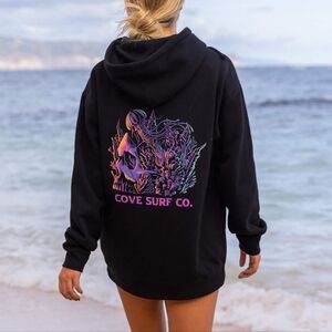 Cove Surf Co Skull Reef Hoodie - Like New Condition